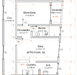 Planta 1 Quarto, Final 2 do Chateau De La Ville